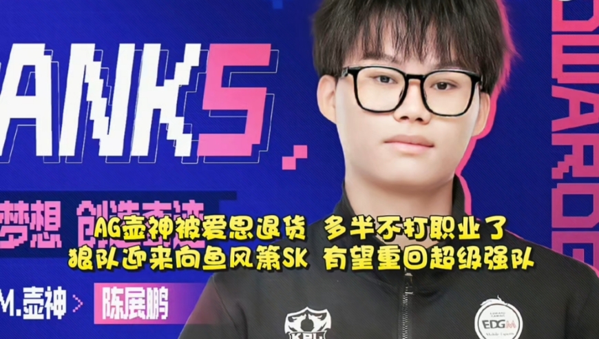 AG壶神被爱思退货，多半不打职业了！狼队迎来向鱼风箫SK:有望重回超级强队行列