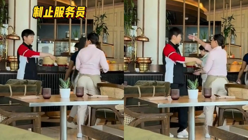 很警觉！孙颖莎多哈用餐被服务员误收餐盘，急忙上前制止避免接触