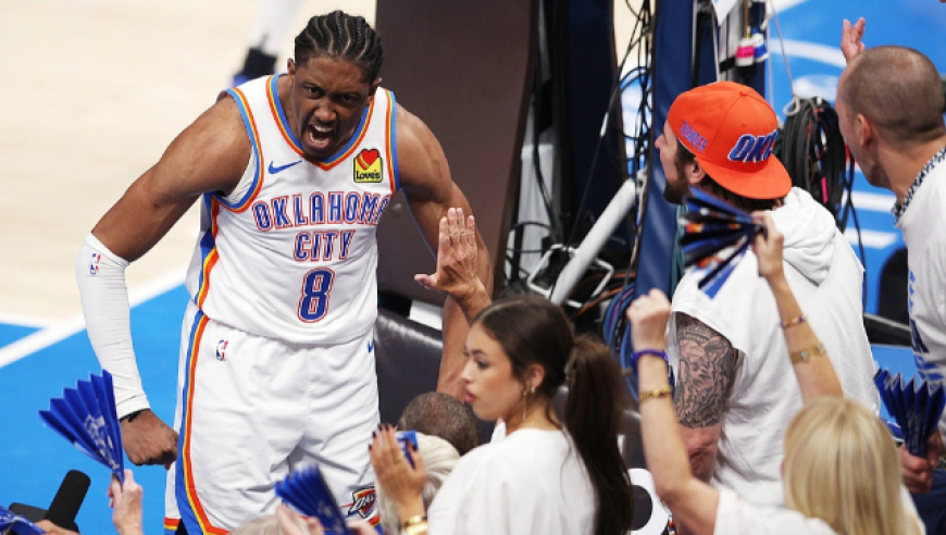 NBA总决赛：雷霆胜步行者总分3-2 杰威SGA合砍71分哈利受伤仅4分