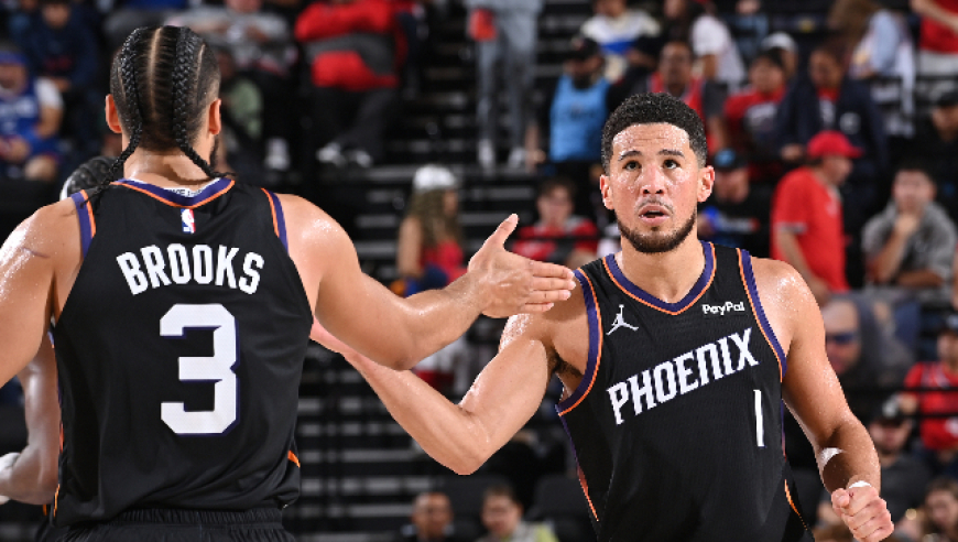 NBA常规赛：哈登13+13快船遭太阳双杀4连败 布克21+10+9