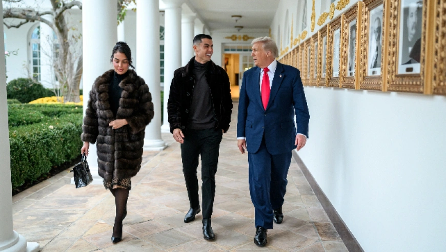 C罗握手特朗普，梅西：那我走？