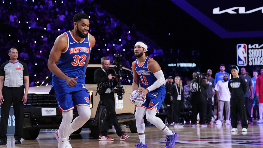 投篮之星决赛回顾：尼克斯队vs杜克队，尼克斯47分无悬念夺冠