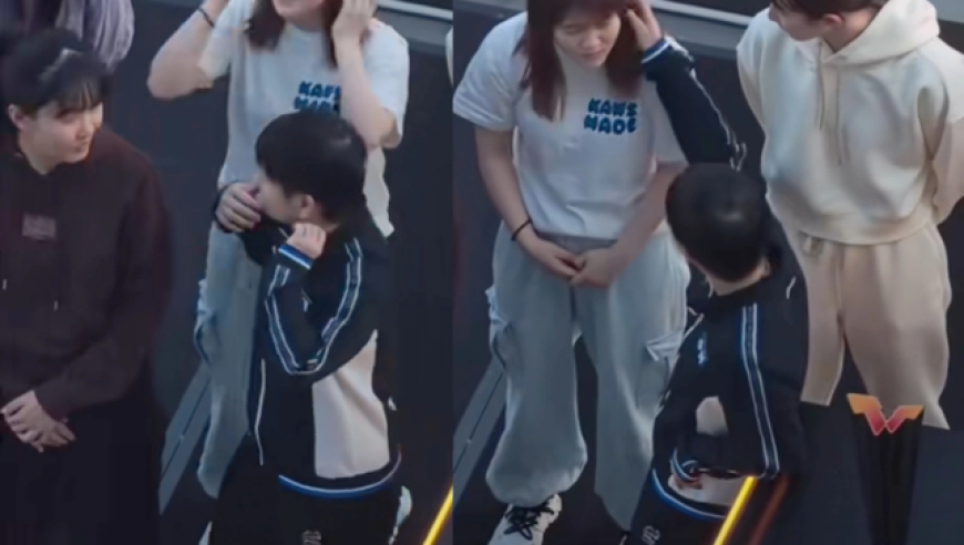 社交达人上线！孙颖莎和日乒女队员热聊，还用手撩大藤沙月的头发