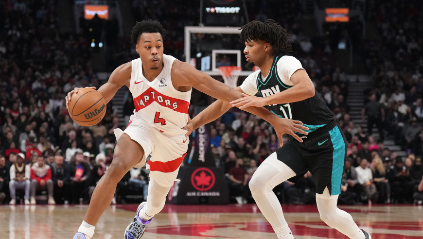 杨瀚森再遭DNP！开拓者憾负猛龙3连败 巴恩斯28+7+7送制胜封盖