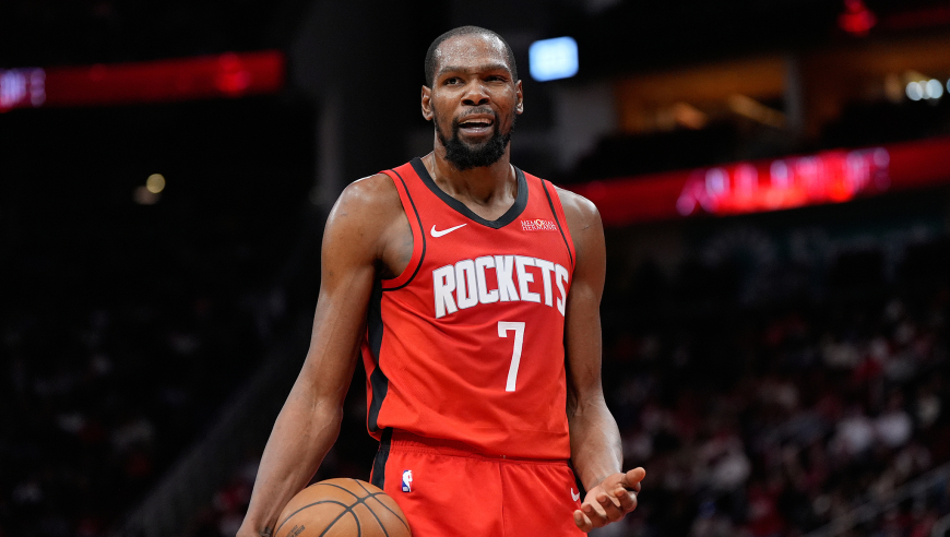 火箭终结3连败重返前六！杜兰特28+10秀暴扣 小贾18+7送关键三分