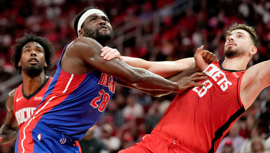 NBA常规赛：杜兰特37分火箭被活塞逆转吞连败 申京17+7丢绝平球