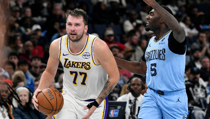 NBA杯：东契奇44+12湖人逆转灰熊 莫兰特14中3里夫斯21+4