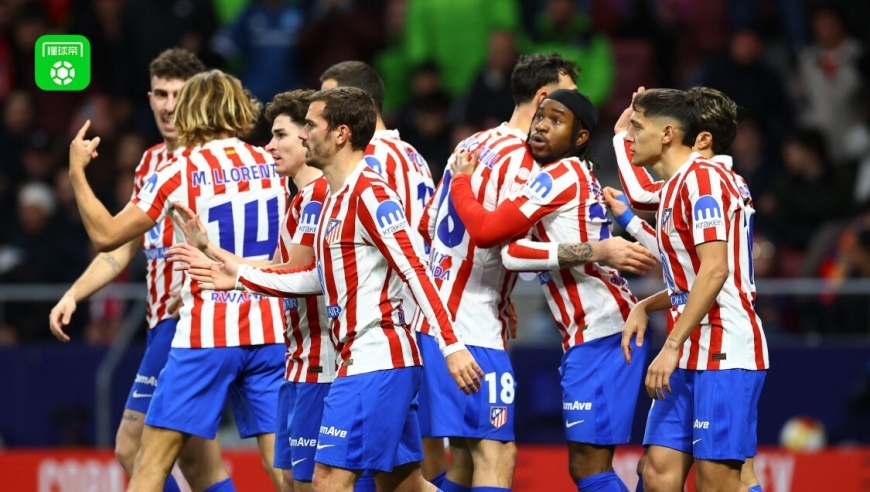 国王杯半决赛：马竞4-0巴萨，埃里克乌龙+红牌，阿尔瓦雷斯卢克曼传射