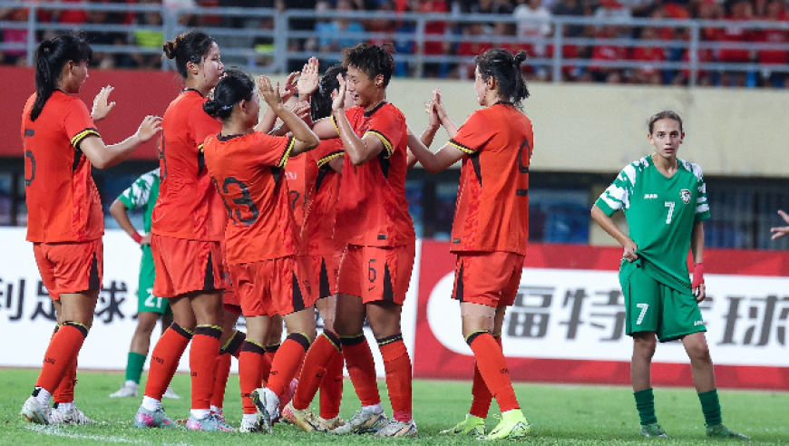 U20亚洲杯资格赛：中国女足6-0叙利亚列小组第1 卢家玉双响