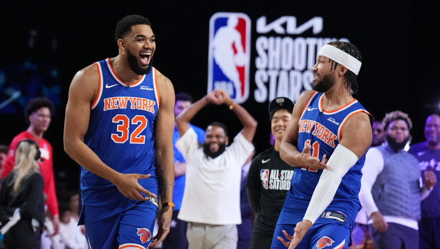 投篮之星：尼克斯队47分完胜夺冠 布伦森唐斯休斯敦连中四分球