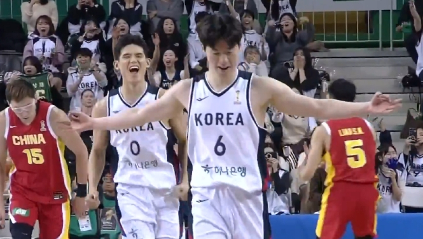 中国男篮半场落后23分：三分12中1 遭李政炫6中6轰16分打爆