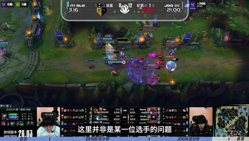 2026全球先锋赛【GEN vs JDG】前瞻预测