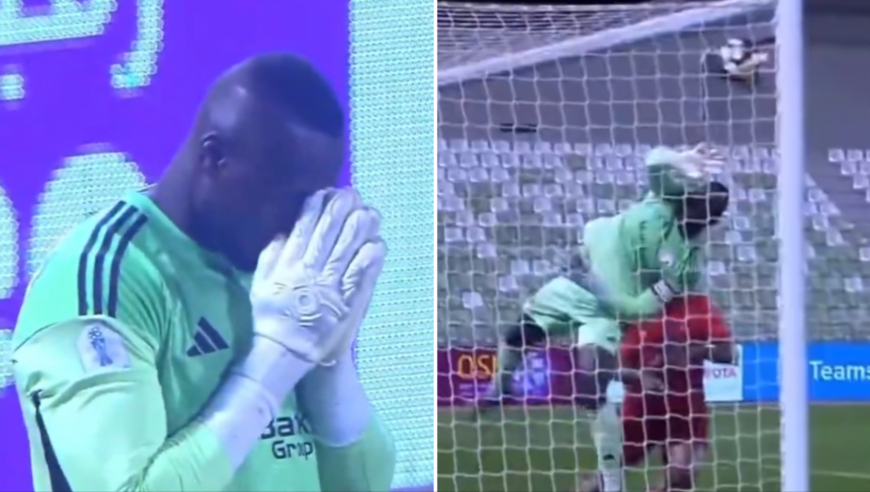 离谱到极致！卡塔尔杯门将扑出重炮反手拍进自家球门，送对手读秒绝杀