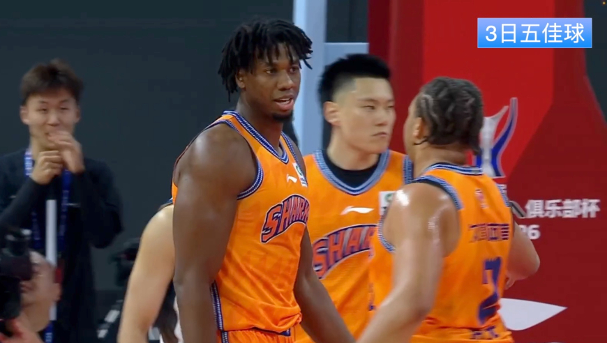 Top时刻 | 3日五佳球：大白边遮天大帽 郭昊文一条龙暴扣