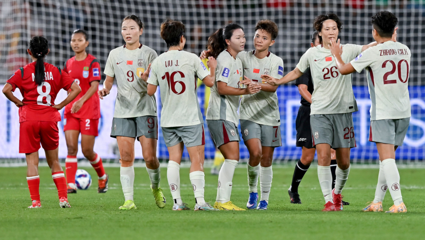 开门红！女足亚洲杯中国2-0孟加拉：王霜逆足世界波 张睿贴地斩