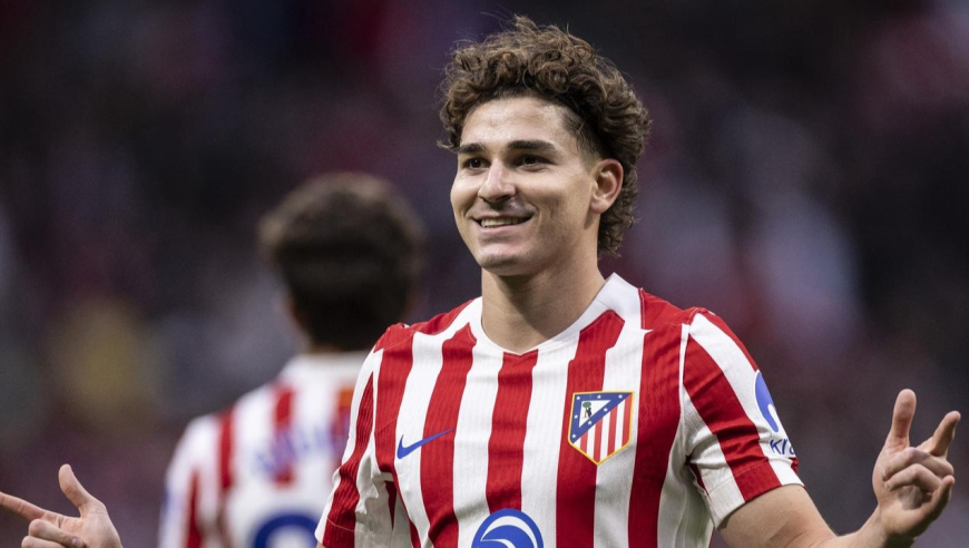 欧冠|马竞3-1圣吉罗斯：阿尔瓦雷斯凌空爆射破门 加拉格尔建功