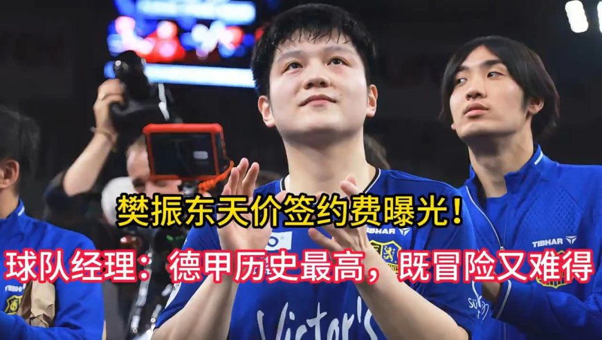 樊振东天价签约费曝光！球队经理：德甲历史最高，既冒险又难得