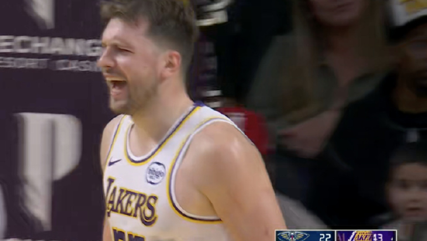 打疯！东契奇单节20分：湖人生涯4次队史第二 生涯27次超詹姆斯