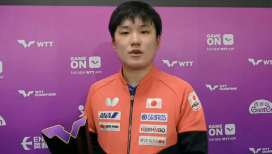 争议大！张本智和发牢骚：在成都发生了很多事 我早料到但不说出来