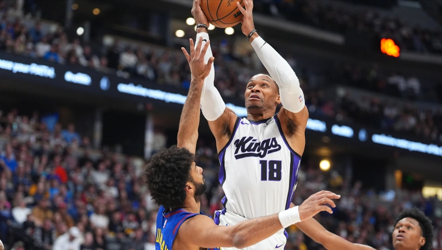 国王掘金最后时刻：威少约基奇王牌对飚 德罗赞超神2+1杀死比赛