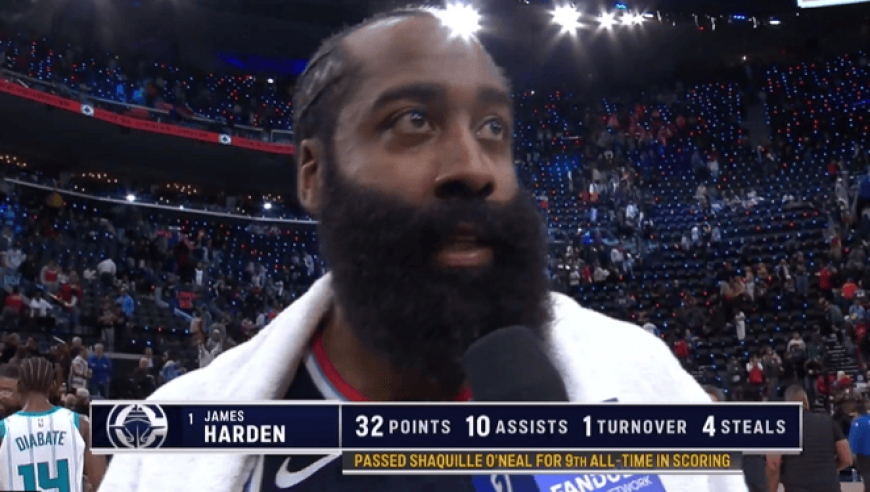 哈登谈和伦纳德合砍67分：联盟历史上最顶尖的两位天才球员