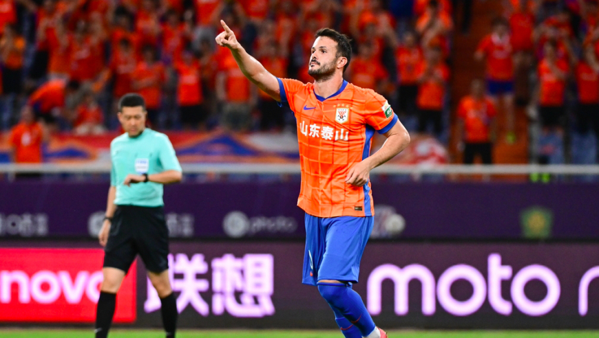 中超：近6轮第二胜 泰山3-0梅州升至第五 卡扎伊什维利戴帽
