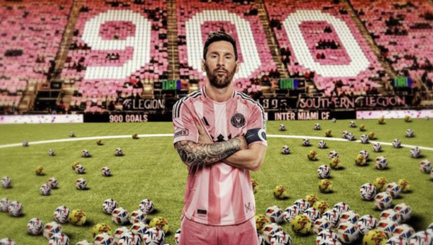 解锁900球！38岁梅西再创2大纪录：用时最少+最年轻 第2名均是C罗