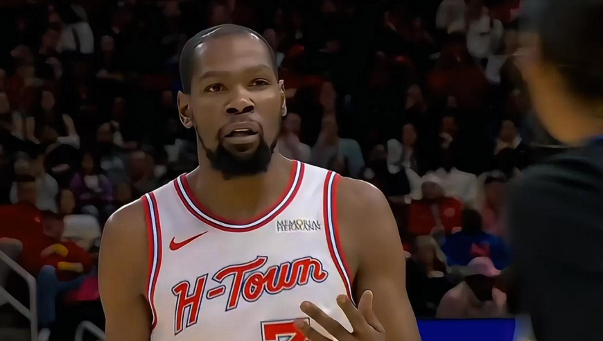 双死神发威！小贾巴里空接折叠扣篮+杜兰特三分助火箭碾压独行侠