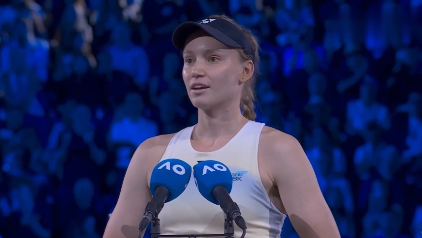 莱巴金娜冠军采访：人淡如菊感谢所有人 期待和萨巴打更多决赛