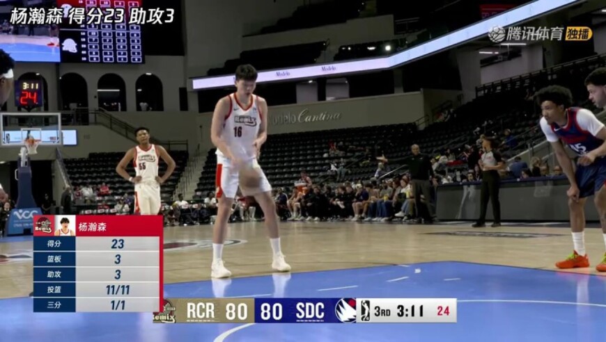 【球星】杨瀚森vs圣地亚哥快船集锦 全场16中14砍下31分8板3助得分G联赛新高