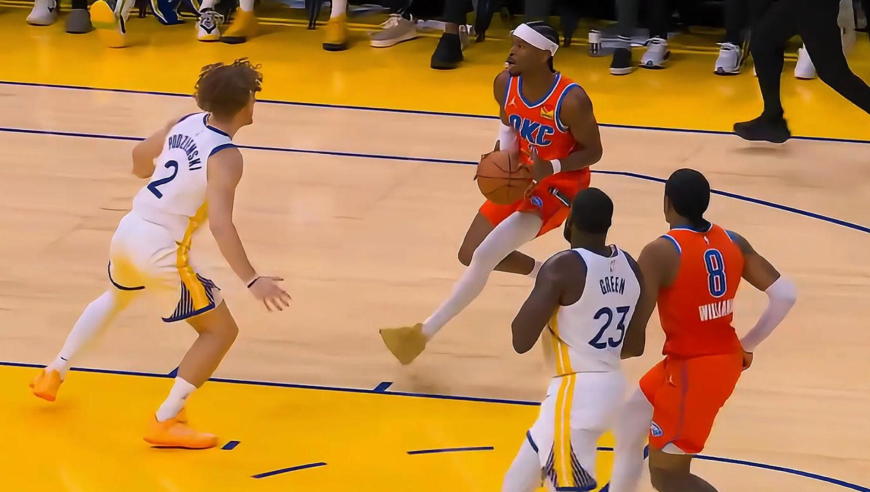 夸张！雷霆完美防守+亚历山大连拿8分打爆勇士 孙悦直呼我的妈呀