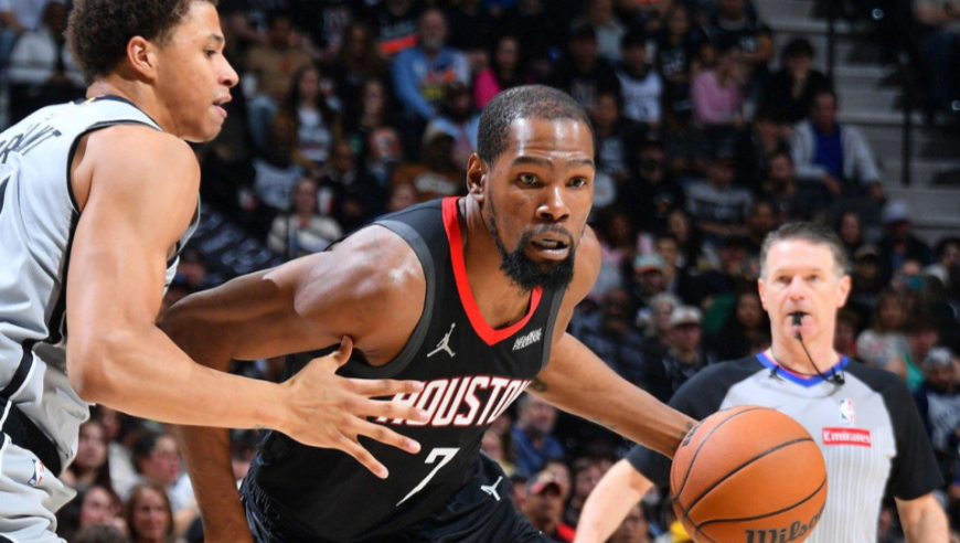 火箭惨遭马刺狂虐！杜兰特阿门合砍46分 过去6战吞3败跌西部第四