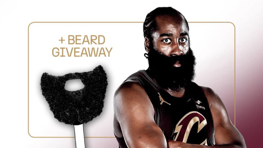 哈登主场首秀倒计时！骑士送球迷假胡子礼物 艾伦数据暴涨成最大赢家