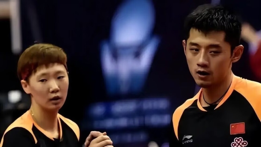 起猛了！张继科终于又打混双，鼓励男双对手：我的女搭档又不是王曼昱