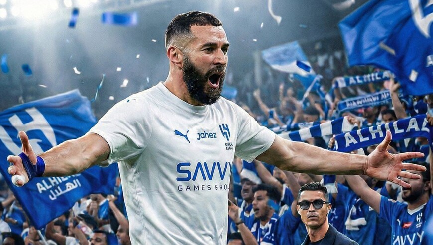 完美首秀！本泽马代表新月首战，仅用64分钟便完成帽子戏法