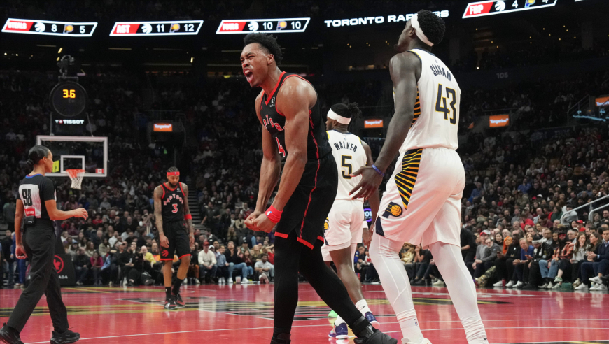 猛龙步行者生死时刻：赫夫双手滑翔暴扣 英格拉姆急停中投绝杀