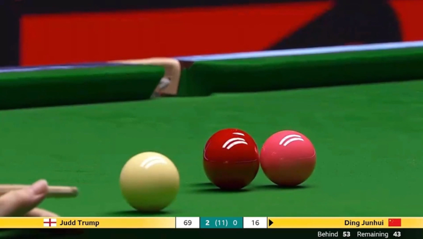 这杆组合球意想不到！丁俊晖带来中袋神奇进攻，0-3落后小特