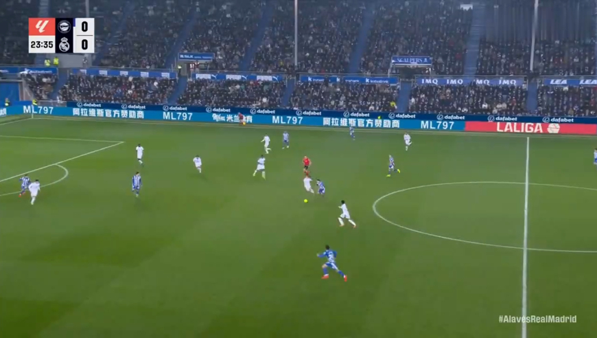 太刺激！慢镜还原皇马高难度破门杀死阿拉维斯，姆巴佩疯狂欢呼