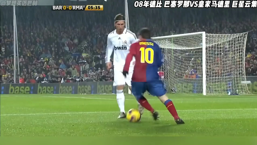 经典德比-08年巴萨20皇马，梅西一场比赛被犯规6次！巅峰巴萨vs巅峰皇马！｜体坛记忆