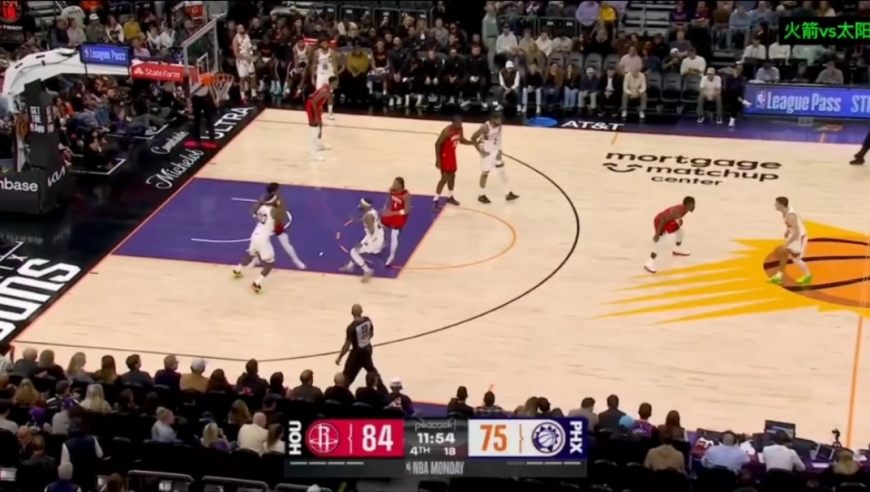 火箭太阳决胜时刻：霍勒迪连飙关键3分，阿门飞天遁地打穿对手