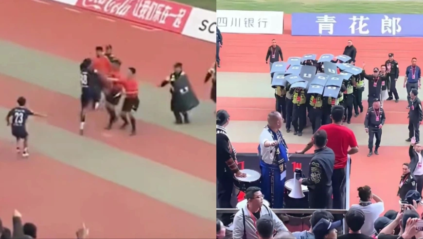 球员飞踹主裁影响太大！相关单位已介入调查：或面临罚款+拘留处罚