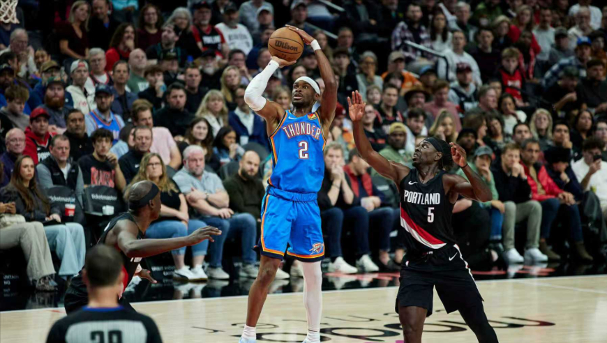 杨瀚森再度DNP！开拓者送雷霆赛季首败回顾 亚历山大空砍35分