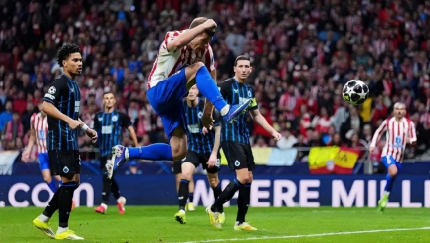 强到让人颤抖！慢镜还原马竞疯狂4球秒杀布鲁日晋级，全队沸腾