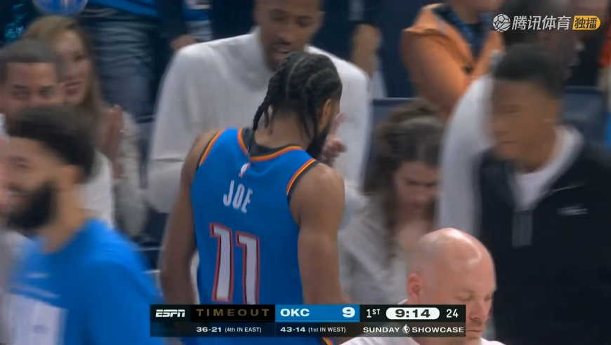一波9-0开局！雷霆开场外线手感火热连中三分 骑士无奈请求暂停