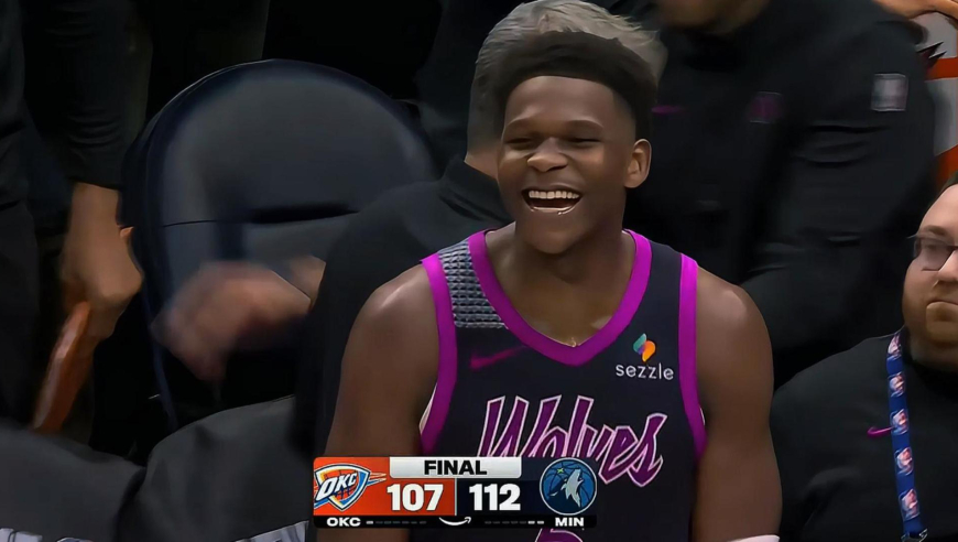 森林狼雷霆最后一分钟：爱德华兹攻防完爆亚历山大 爆冷雷霆乐开花