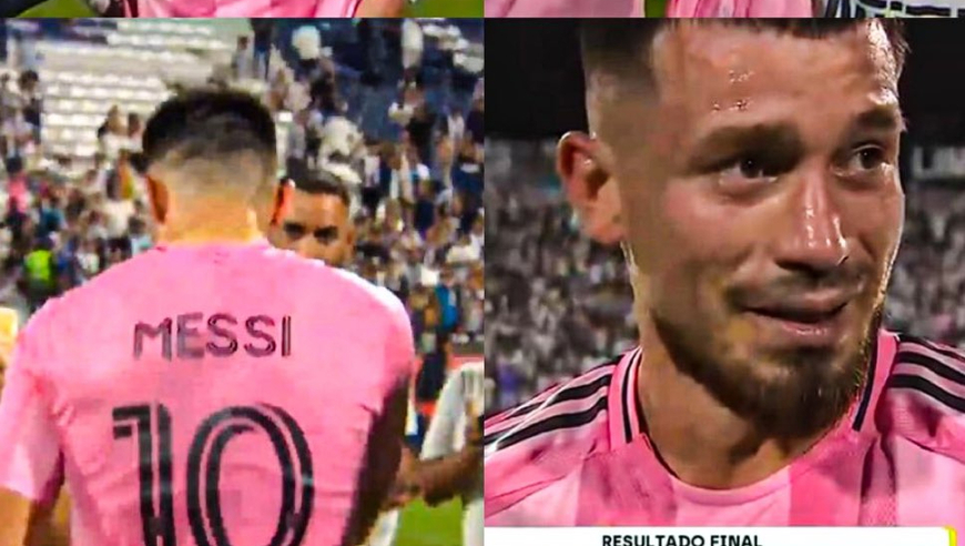 利马联盟球员为换得梅西球衣而泪目：他一直是我的偶像