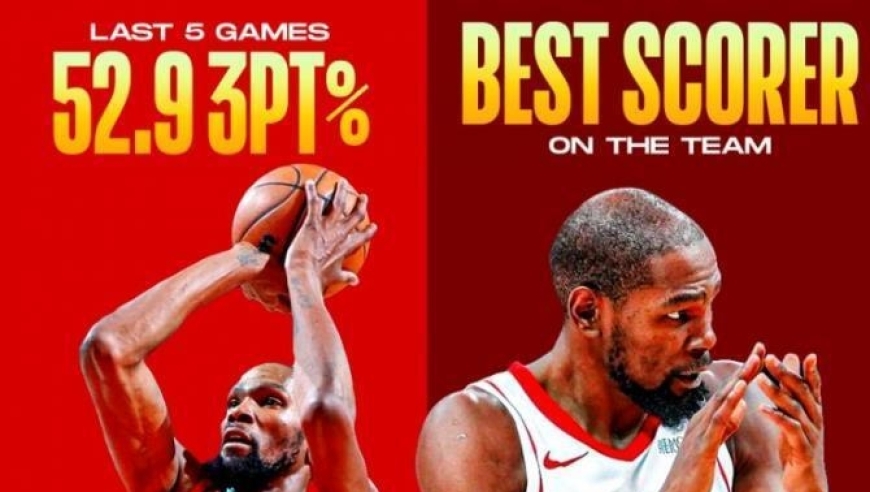 轰32+7+4帽，杜兰特狠批火箭全队！2连败后，第1核心终于忍不住了