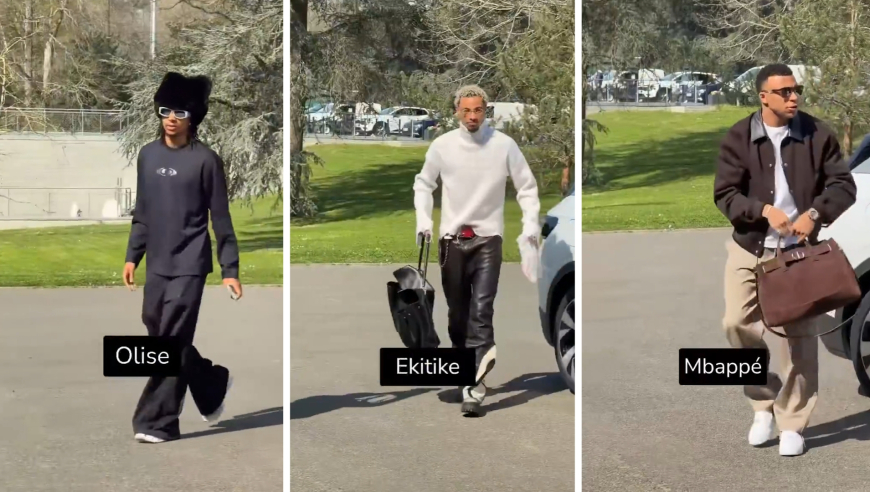 法国队集结谁是&ldquo;显眼包&rdquo;？奥利塞&ldquo;米老鼠帽&rdquo;吸睛 有点时装周那味儿