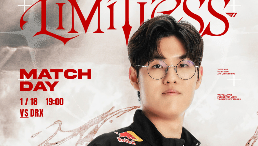 T1发布对战DRX赛前海报：今天对阵DRX，请粉丝们多多支持！