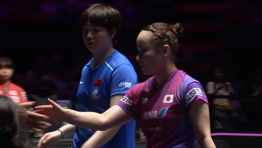 强势晋级！蒯曼连拿6分3-1轻取伊藤美诚 挺进澳门冠军赛8强